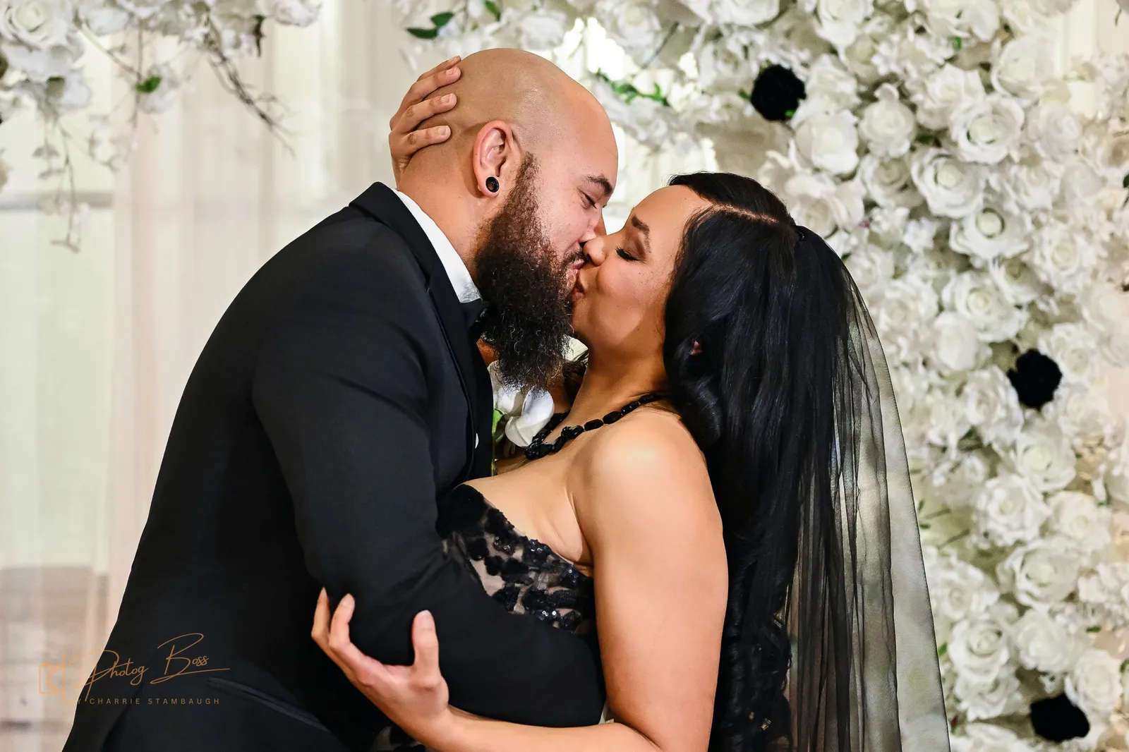 Romantic wedding couple at 24 Shelby