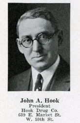 John A. Hook, founder of Hook's Drug Stores, 1926 portrait